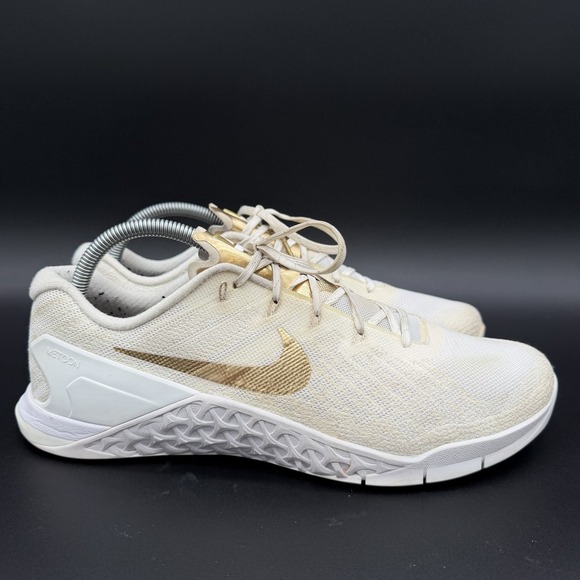 Nike Shoes - Nike Metcon 3 Champagne Metallic Gold Training CrossFit Shoes Women's Size 11